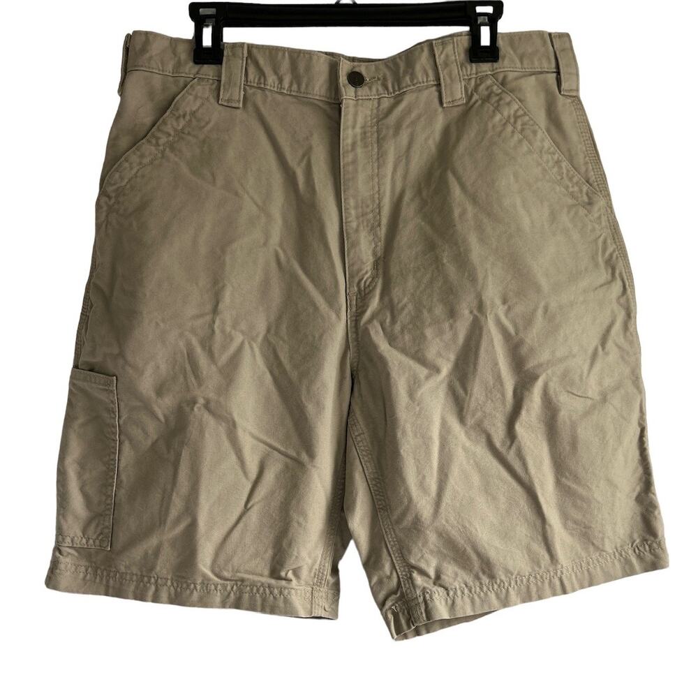 Carhartt Men’s Size 36 Loose Fit Utility Tan Cargo Shorts